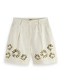 Scotch & Soda Embellished high rise shorts