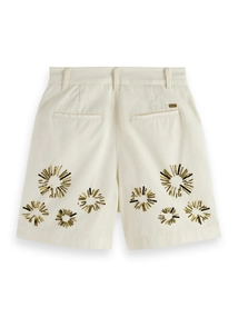 Scotch & Soda Embellished high rise shorts