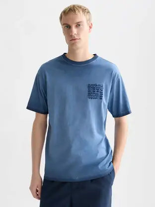 Scotch & Soda Embroidered artwork relaxedfit garm