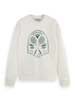 Scotch & Soda Embroidered chest artwork relaxed f