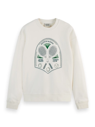 Scotch & Soda Embroidered chest artwork relaxed f