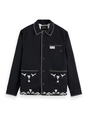 Scotch & Soda Embroidered cotton-blend worker jac