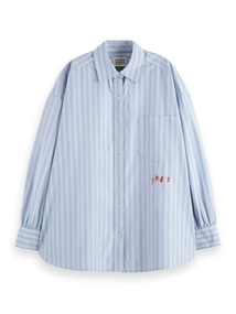 Scotch & Soda Embroidered girlfriend shirt