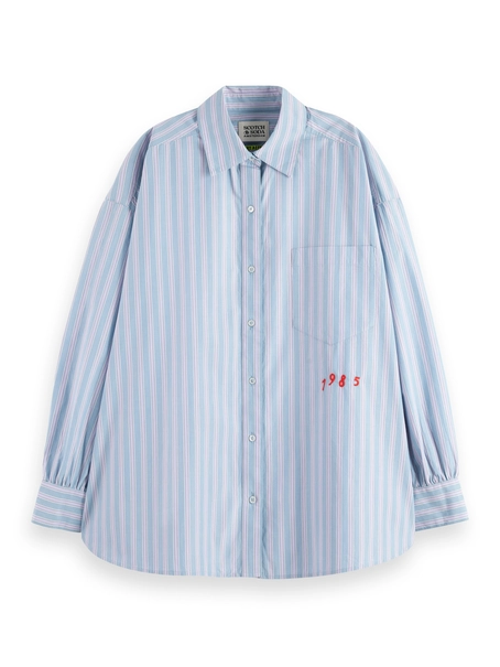 Scotch & Soda Embroidered girlfriend shirt