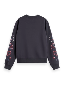 Scotch & Soda Embroidered regular fit sweatshirt