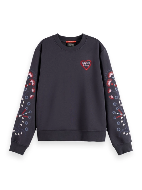 Scotch & Soda Embroidered regular fit sweatshirt
