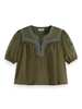 Scotch & Soda Embroidered Top