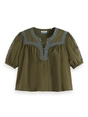 Scotch & Soda Embroidered Top