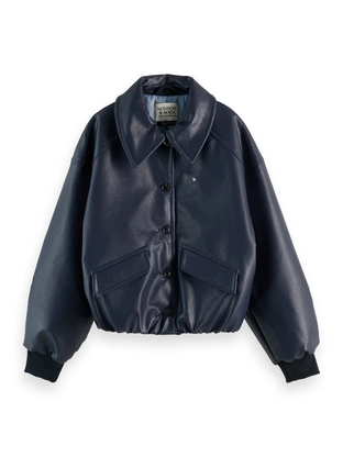 Scotch & Soda Faux leather bomber jacket