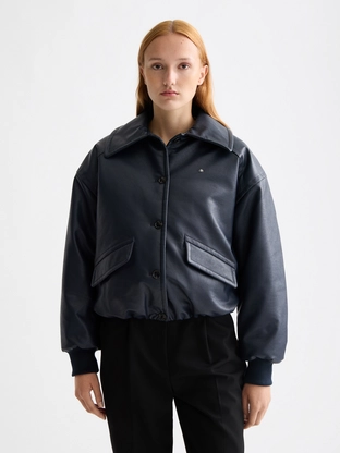 Scotch & Soda Faux leather bomber jacket