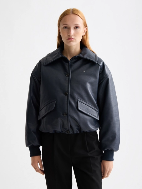 Scotch & Soda Faux leather bomber jacket
