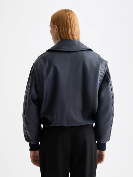 Scotch & Soda Faux leather bomber jacket