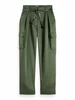 Scotch & Soda Faye high-rise tapered leg satin ca