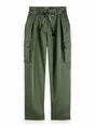 Scotch & Soda Faye high-rise tapered leg satin ca