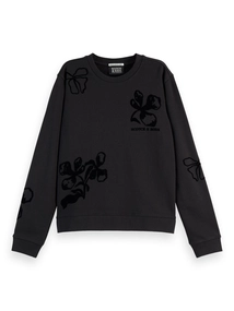 Scotch & Soda Flock print artwork regular sweatsh