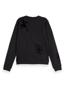 Scotch & Soda Flock print artwork regular sweatsh