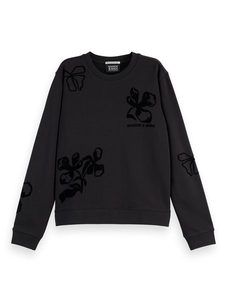 Scotch & Soda Flock print artwork regular sweatsh