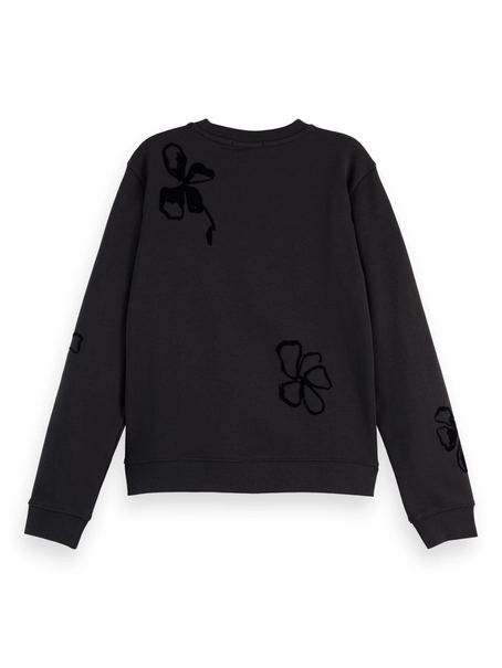 Scotch & Soda Flock print artwork regular sweatsh