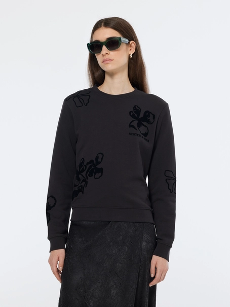 Scotch & Soda Flock print artwork regular sweatsh