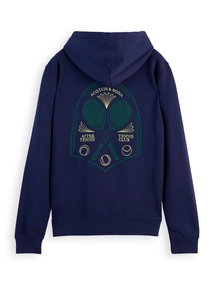 Scotch & Soda Front and back artwork hoodie