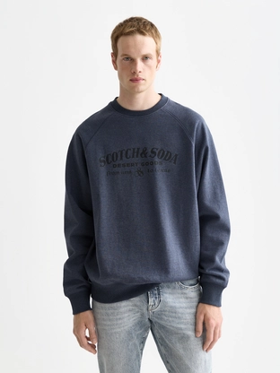 Scotch & Soda Front artwork relaxed-fit sweatshir