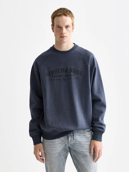 Scotch & Soda Front artwork relaxed-fit sweatshir