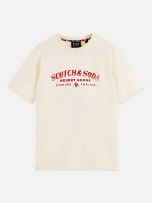 Scotch & Soda Front artwork relaxed-fit T-shirt