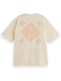 Scotch & Soda Front back artwork garment dye loos