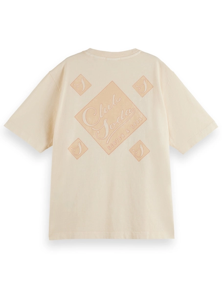 Scotch & Soda Front back artwork garment dye loos