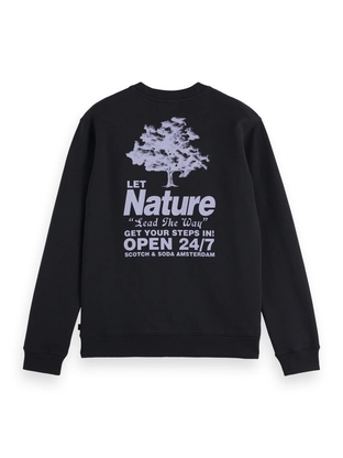 Scotch & Soda Front + Back Artwork Sweatshirt