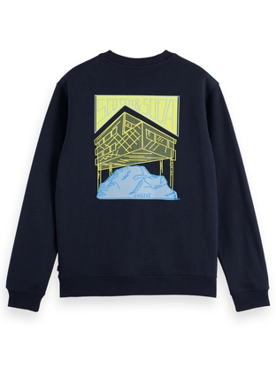 Scotch & Soda Front + Back Artwork Sweatshirt