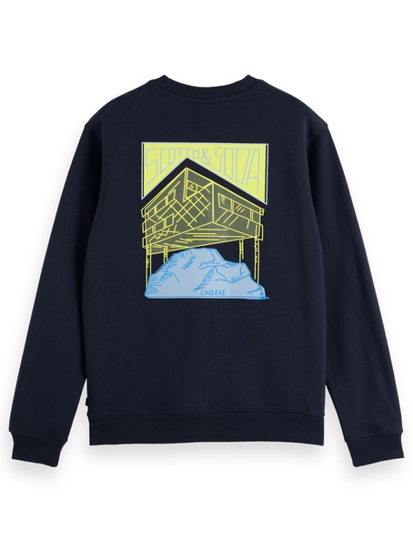 Scotch & Soda Front + Back Artwork Sweatshirt