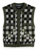 Scotch & Soda Fuzzy jacquard spencer