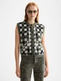Scotch & Soda Fuzzy jacquard spencer