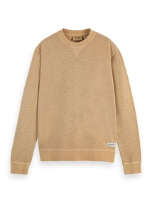 Scotch & Soda Garment dye structured sweatshirt