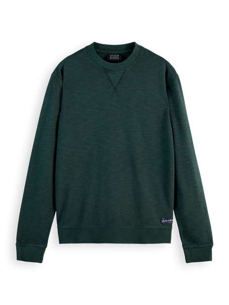 Scotch & Soda Garment dye structured sweatshirt