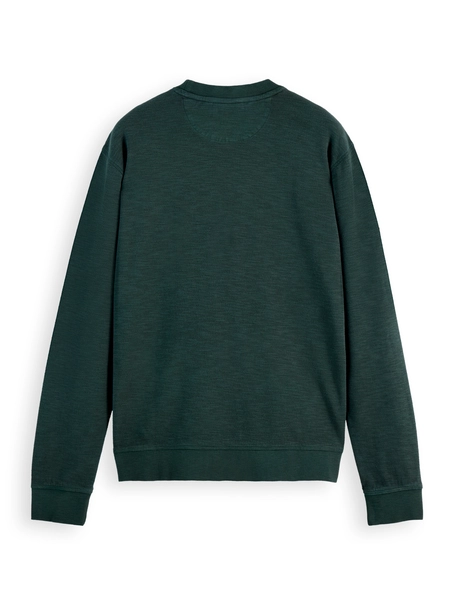 Scotch & Soda Garment dye structured sweatshirt