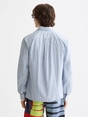 Scotch & Soda Graphic patchwork striped oxford sh
