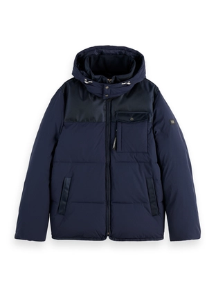 Scotch & Soda Hooded puffer jacket