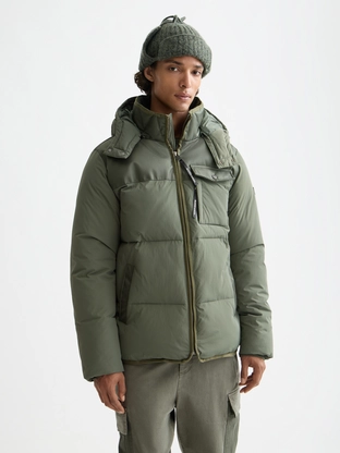 Scotch & Soda Hooded puffer jacket