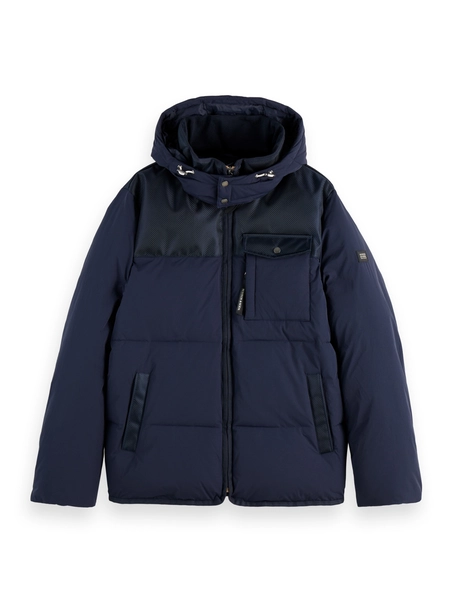 Scotch & Soda Hooded puffer jacket