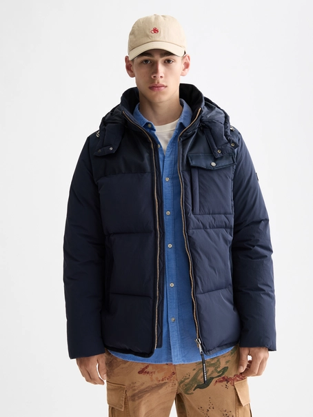 Scotch & Soda Hooded puffer jacket