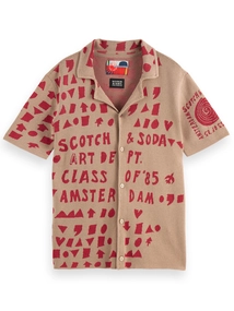 Scotch & Soda Jacquard knitted shirt