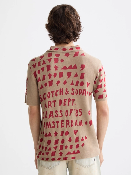 Scotch & Soda Jacquard knitted shirt