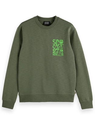 Scotch & Soda Left Chest Logo Sweatshirt