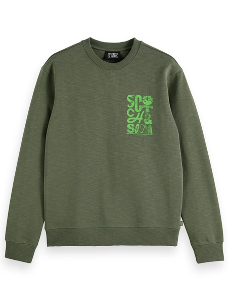 Scotch & Soda Left Chest Logo Sweatshirt