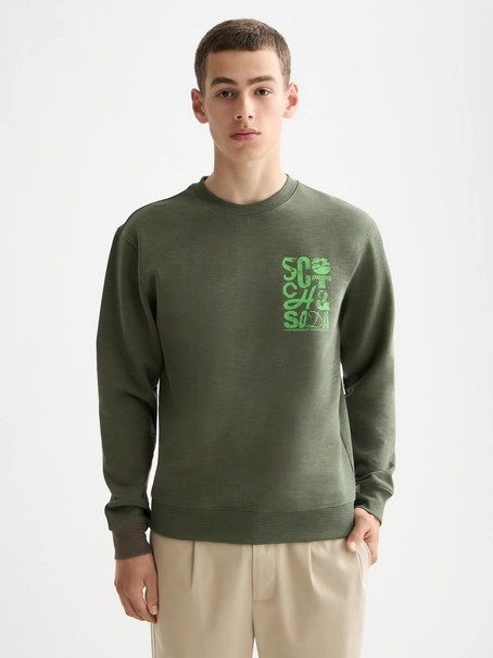 Scotch & Soda Left Chest Logo Sweatshirt