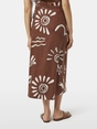 Scotch & Soda Linen blend printed wrap skirt