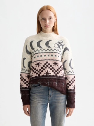 Scotch & Soda Metallic Fair Isle pullover