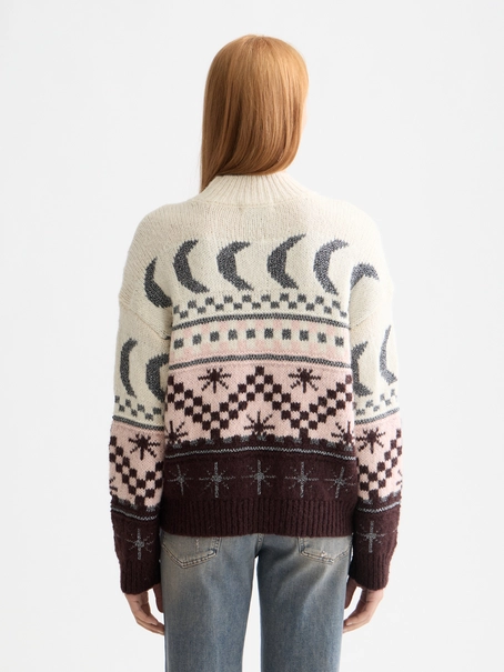 Scotch & Soda Metallic Fair Isle pullover